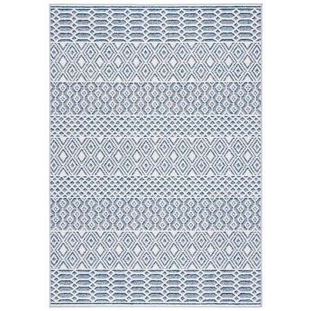 Safavieh 9 x 12 ft. Belmont Bohemian Rectangle Rug, Ivory & Navy BMT132B-9